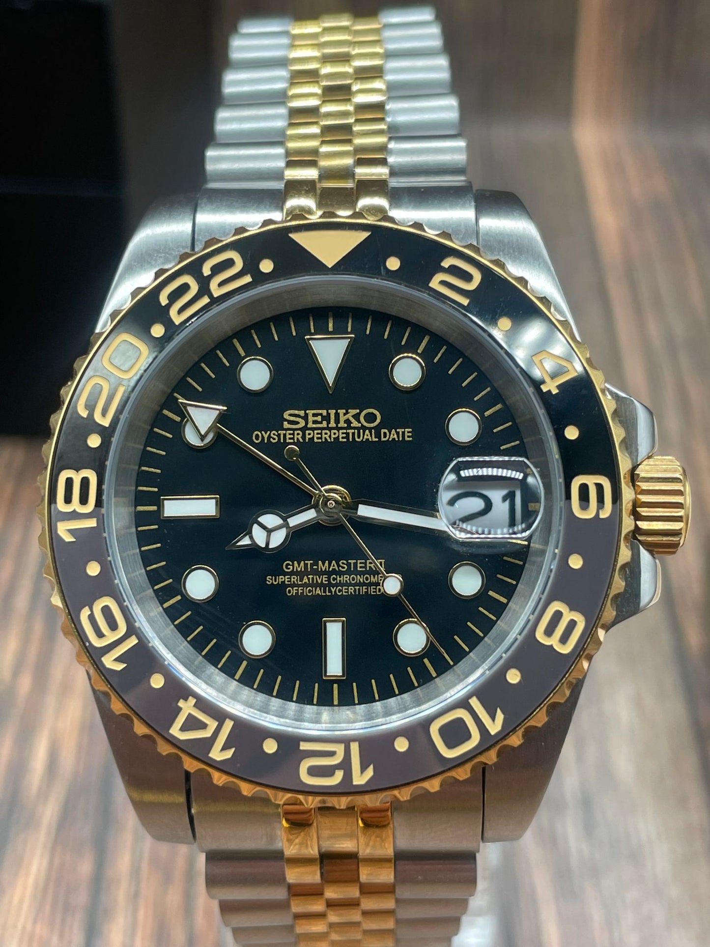 GMT Two-Tone Silver & Gold