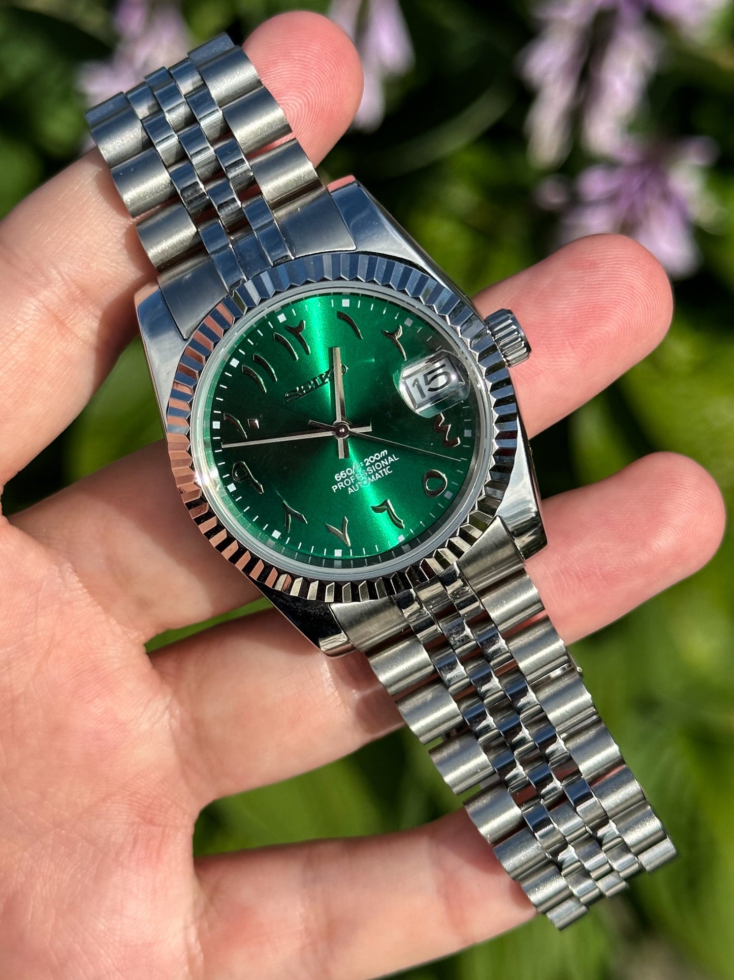 Datejust Arabic Green