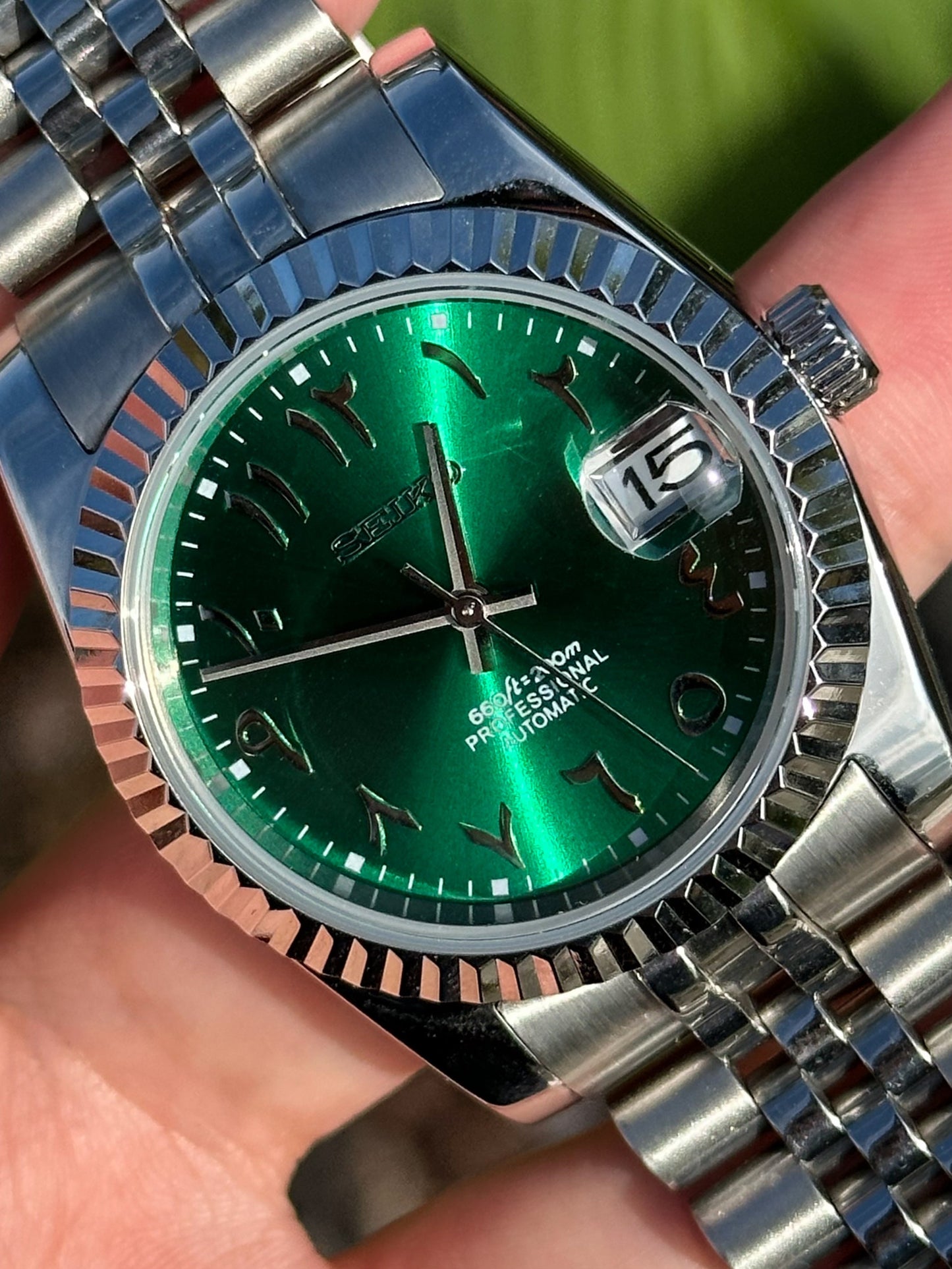 Datejust Arabic Green