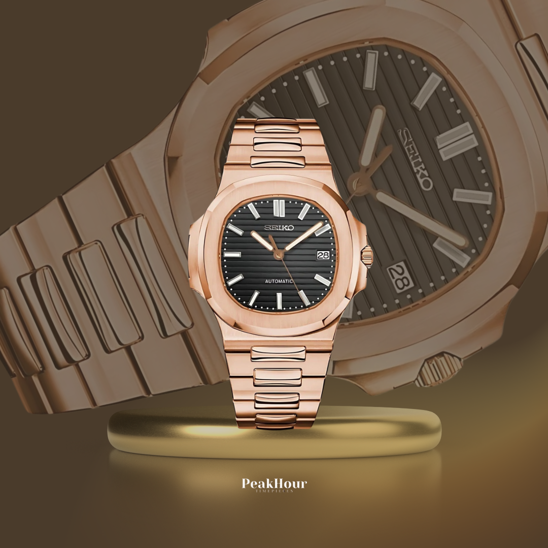 Nautilus Rose Gold Black